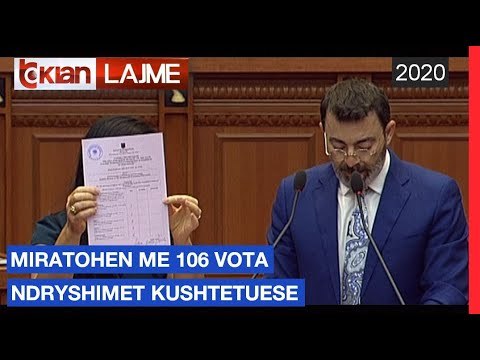 Miratohen me 106 vota ndryshimet kushtetuese |Lajme-News