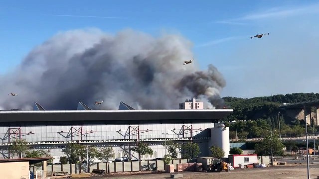 Martigues : les Canadair protègent Font Sarade