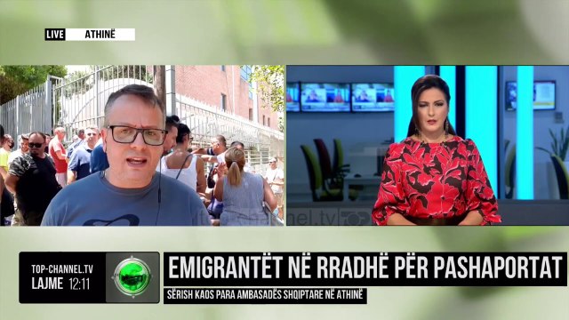 Emigrantët në rradhë për pashaportat/ Sërish kaos para ambasadës shqiptare në Athinë