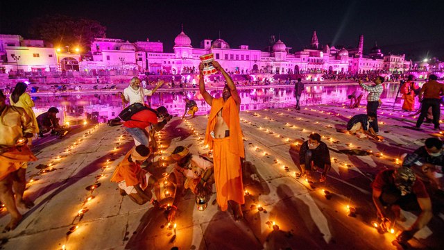Ayodhya illuminated, ahead of Ram Mandir Bhoomi Pujan