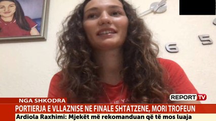 Report TV -Portierja e Vllaznisë rrëfen emocionet si është të luash futboll 4 muajshe shtatzënë