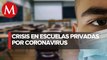 ¿Cuál ha sido el impacto económico de las escuelas privadas por coronavirus?