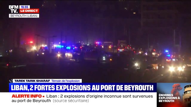 C'est une scène d'après-guerre. Tarek Tarik Sharaf a été témoin des explosions à Beyrouth