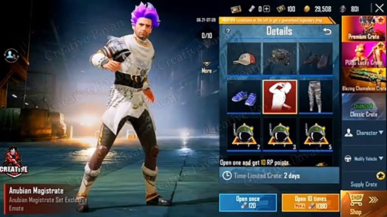 SEASON 15 LEAKS _ TIER REWARDS _ NEXT PREMIUM CRATE LEAKS _ ANUBIAN MAGISTRATE PREMIUM CRATE PUBG