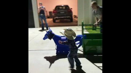 Cute Cowboy Wrestles and Ropes