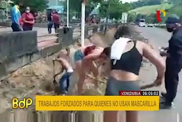 Venezuela: régimen castiga con trabajos comunitarios por salir sin mascarilla