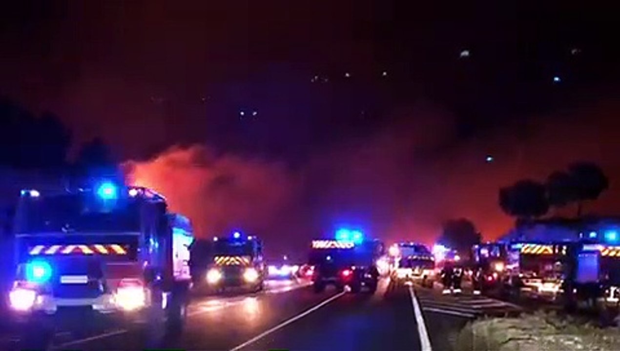 Le feu à Sausset : les images à 22 h50