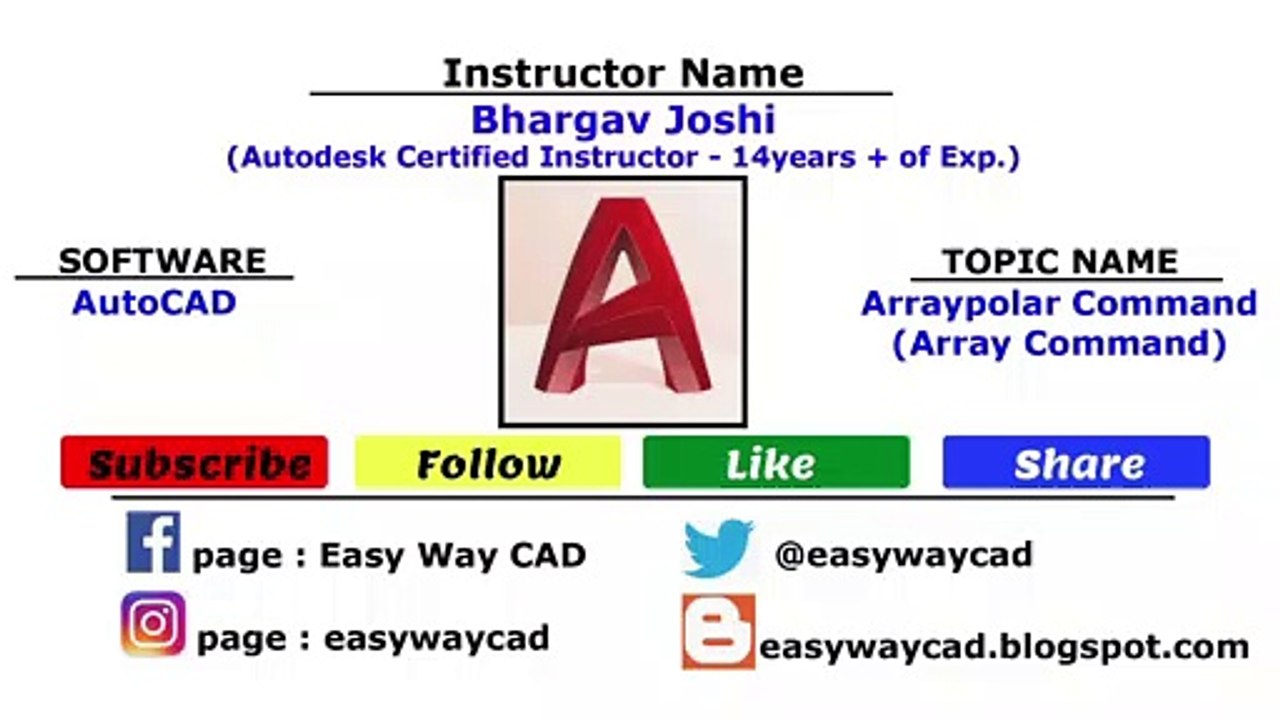 How to create Multiple copies of Selected Object Circularly using Polar Array?
