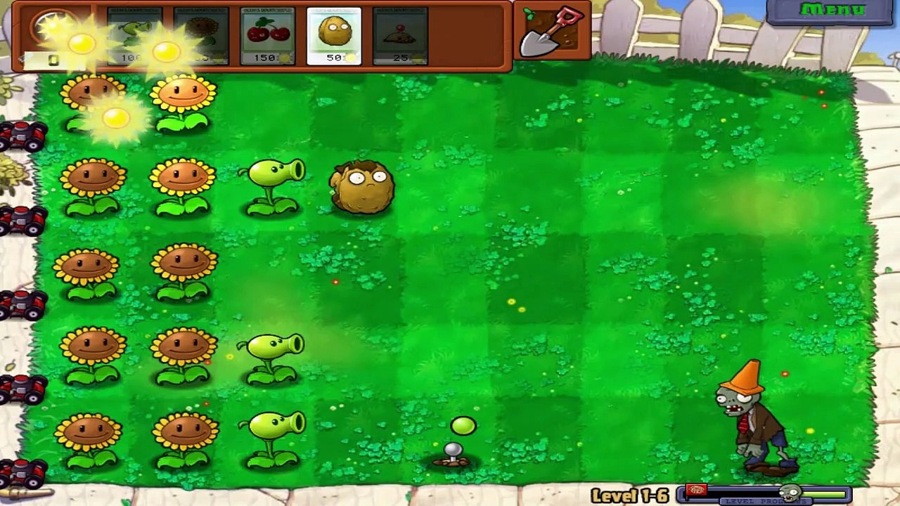 Getting Snow Pea - Adventure - Level 1-6 - Plants Vs Zombies