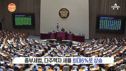 부동산 3법 국회 통과, 다주택자 세율 최대 6%로 상승