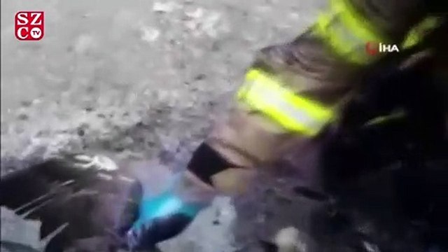 Kahraman itfaiyeciler 3 canı ölümden böyle kurtardı