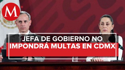 López-Gatell respalda a Sheinbaum contra multas por no usar cubrebocas