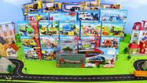 Escavadora, Caminhões de lixo e carros de policia, Carrinho de bombeiros - Excavator Toys for kids