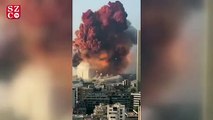 Beyrut'taki patlama anı ağır çekimde