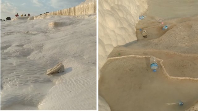 Beyaz cennette utandıran görüntüler