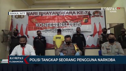 Aparat Polres Sikka Tangkap Seorang Pengguna Narkoba