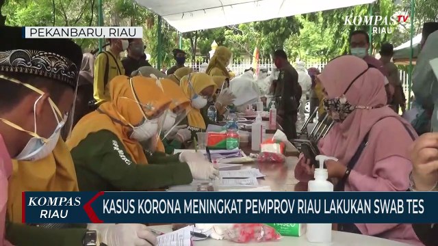 Kasus Korona Meningkat Pemprov Riau Lakukan Swab Tes
