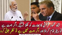 FM Qureshi furiously challenges India over Kashmir...