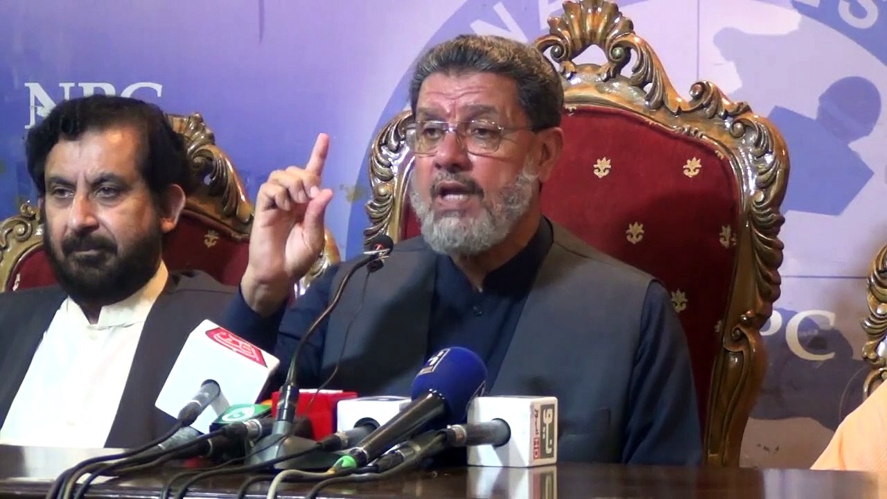 امیر جماعت اسلامی آزاد کشمیر کی اسلام آباد پریس کلب میں پریس کانفرنس