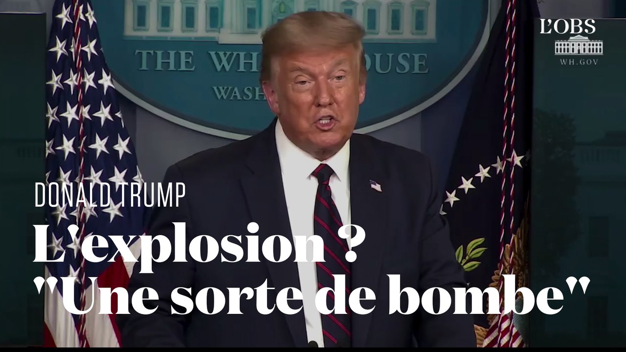 Donald Trump évoque un "terrible attentat" à propos des explosions à Beyrouth et est déjà contredit