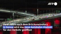 Genua: Neue Brücke jetzt für Verkehr geöffnet