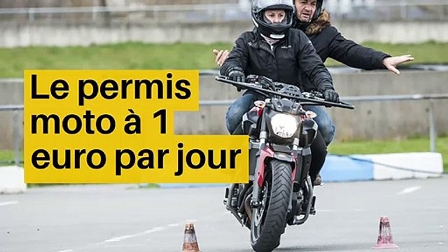 Le permis moto à 1 euro par jour