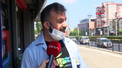 Ölümden saniyelerle kurtulan işçinin o anları kamerada