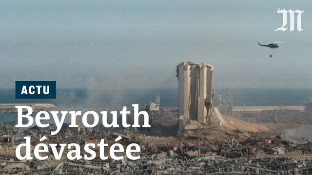 Double explosion : les images de Beyrouth soufflée par la déflagration