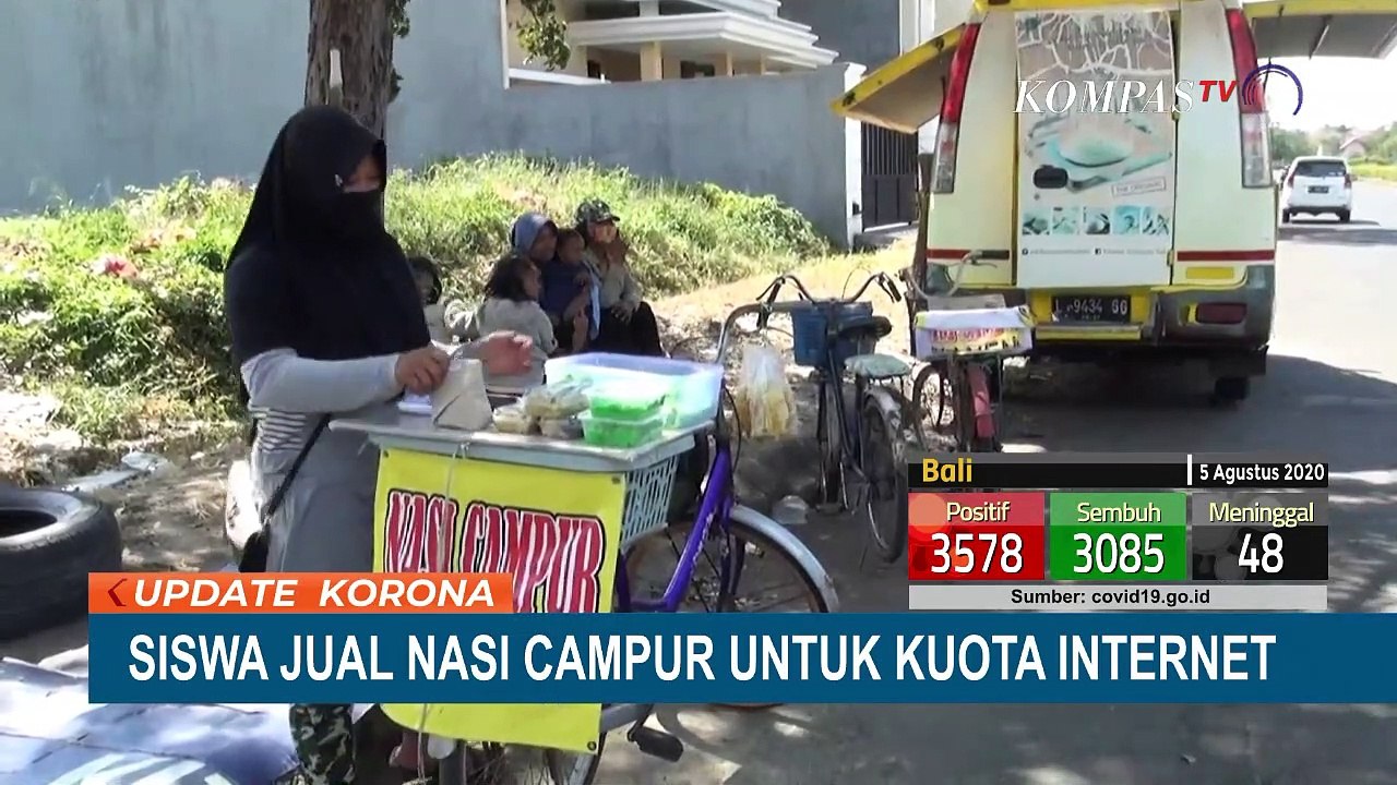 Demi Sekolah Daring, Siswi SMP Terpaksa Jual Nasi Bungkus Untuk Beli Kuota Internet