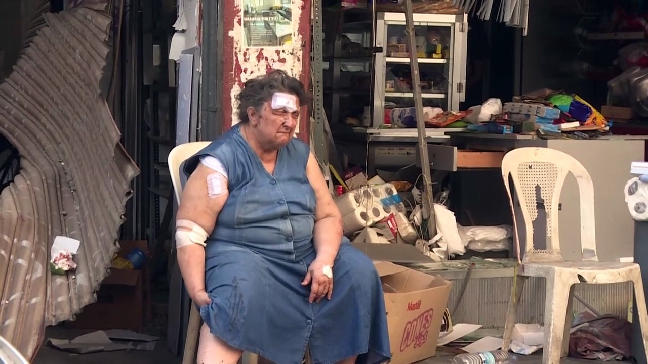 Apokalyptische szenen in beirut