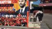 Fanatik çeşme şampiyon Medipol Başakşehir’in renklerine boyandı