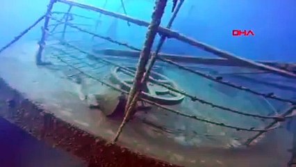Van Gölü'nde batık Rus şilebinin içi ilk kez görüntülendi