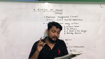 A PINCH OF SNUFF PART-1