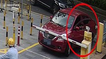 Passersby come together to rescue Chinese woman trapped in her car door