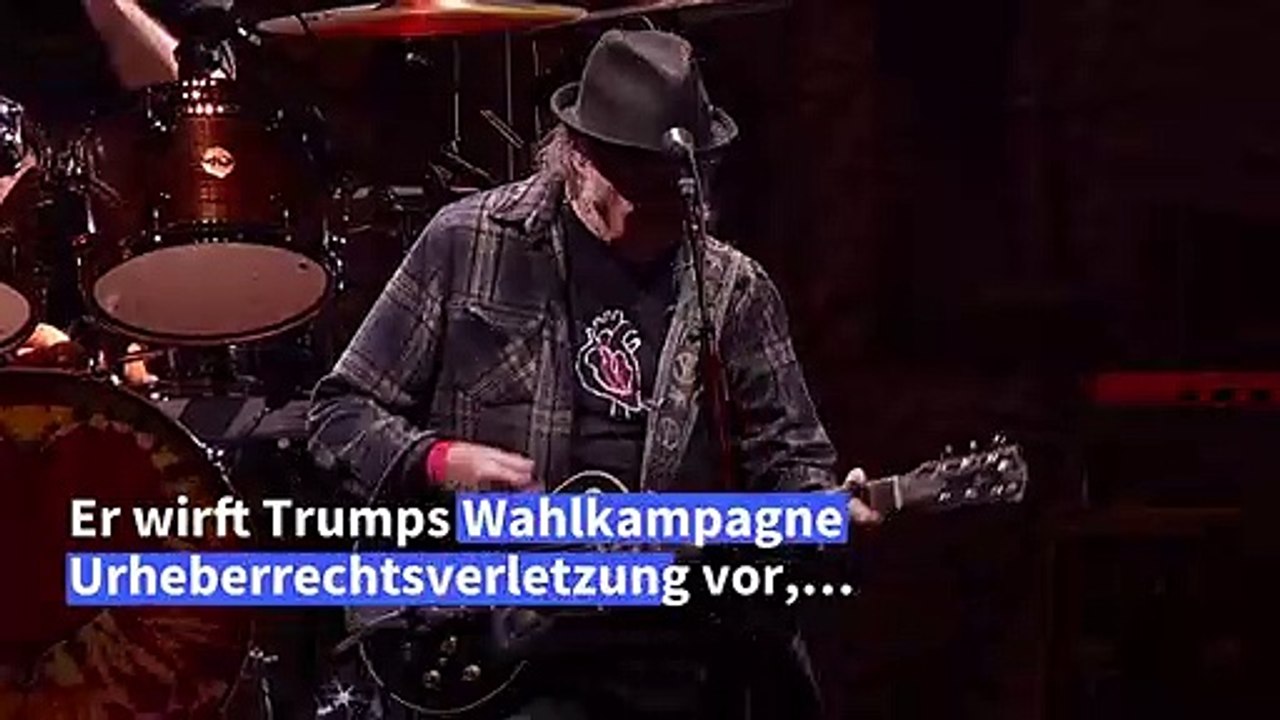 Neil Young verklagt US-Präsident Donald Trump