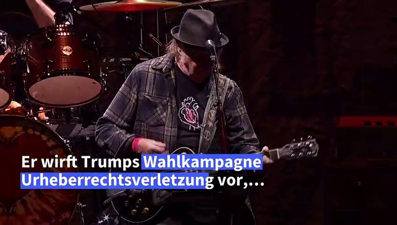 Neil Young verklagt US-Präsident Donald Trump