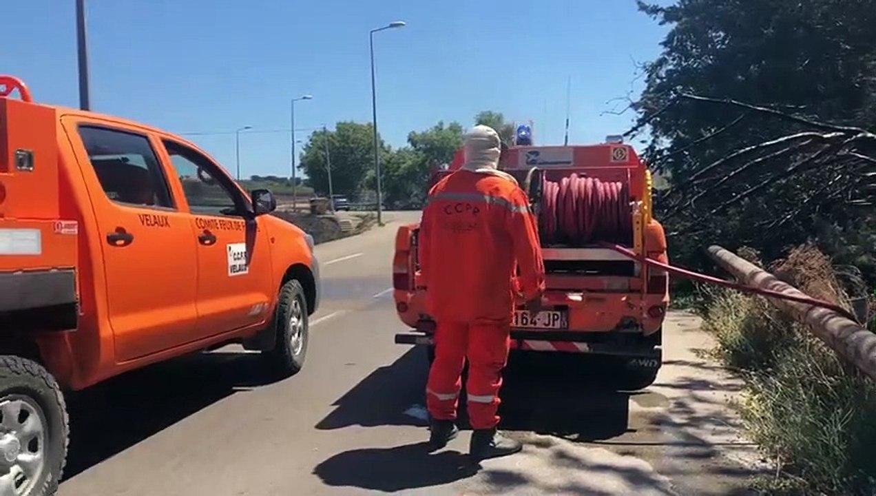 Le feu est maîtrisé à Martigues, les pompiers restent vigilants