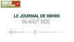 Journal de 08 heures du 5 août 2020 [Radio Côte d'Ivoire]