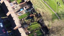 Derbyshire police drone footage showing the dramatic arrest