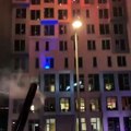 Kopenhag taraftarı, Başakşehir'in kaldığı otelin önünde havai fişek patlattı