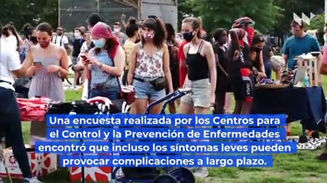 Los síntomas de COVID-19 pueden durar más de 2 semanas en pacientes jóvenes