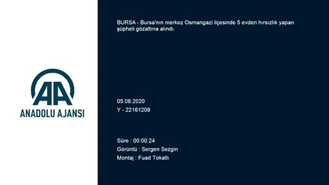 Evlerden ziynet eşyası ve para çalan kişi yakalandı - BURSA