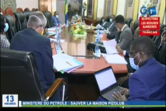 RTG/Rencontre du Ministre du pétrole, du gaz et des mines avec le conseil d’administration et la direction générale de PIZOLUB