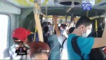 Denuncian aglomeración en alimentadores de la Metrovía en Guayaquil