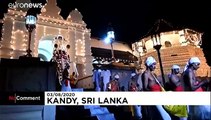 Buddhist festival held without spectators in Sri Lanka