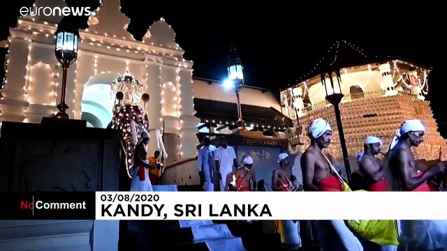 Buddhist festival held without spectators in Sri Lanka