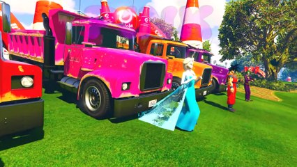 Dessin animé éducatif pour les enfants - Camion et Voitures Colorées