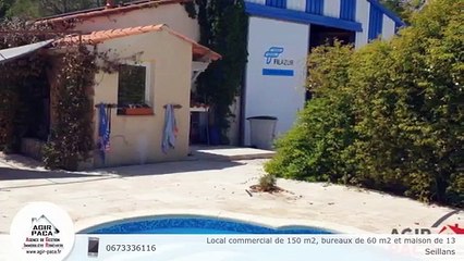 Local commercial de 150 m2, bureaux de 60 m2 et maison de 13