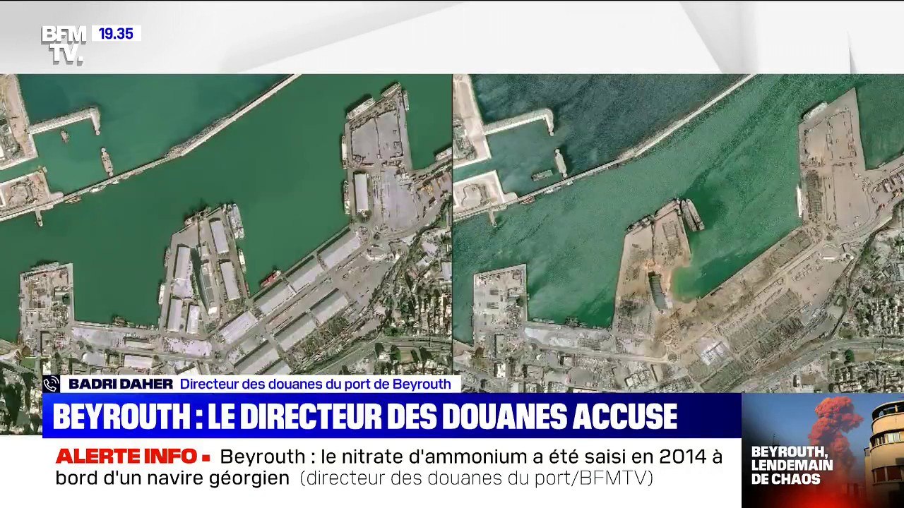 Beyrouth: l'entrepôt n'était "pas bien équipé" pour accueillir du nitrate d'ammonium, selon le directeur des douanes du port