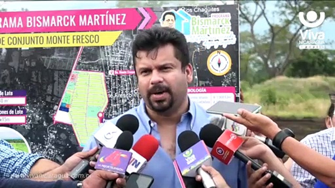 Programa Bismarck Martínez entregará más de mil lotes en Managua